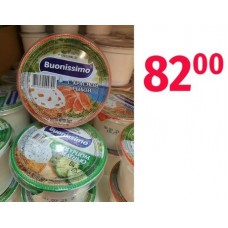 Товары с ценами в магазине Светофор | Крем с творогом плавленый "Buonissimo" 280г. (огурец/зелень, красная рыба)